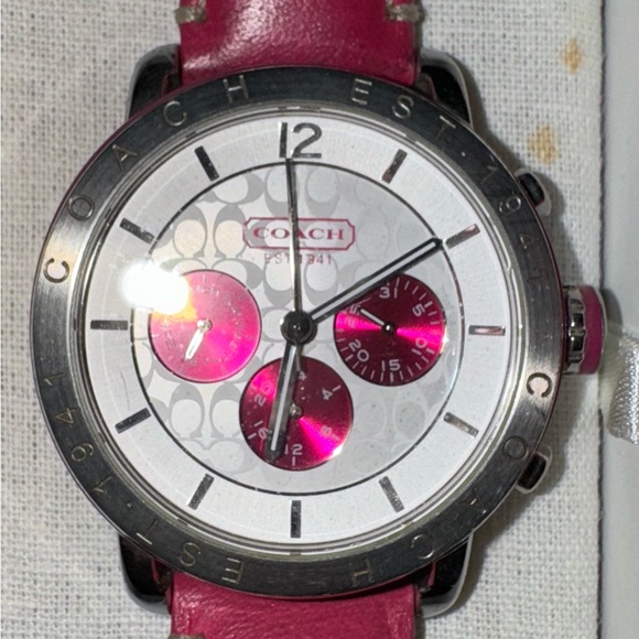 Coach Watch with Pink Leather Band - Picture 10 of 12